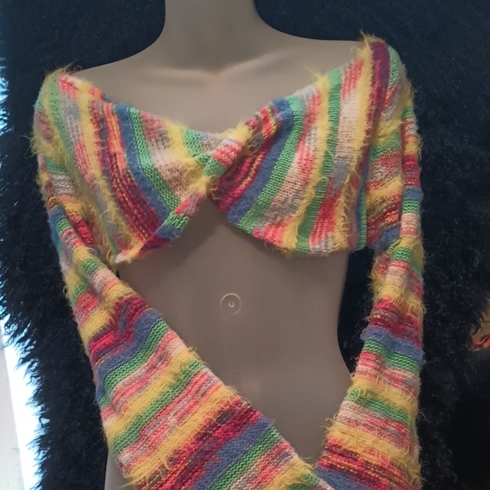 Colorful Striped Wild Fable Shrug